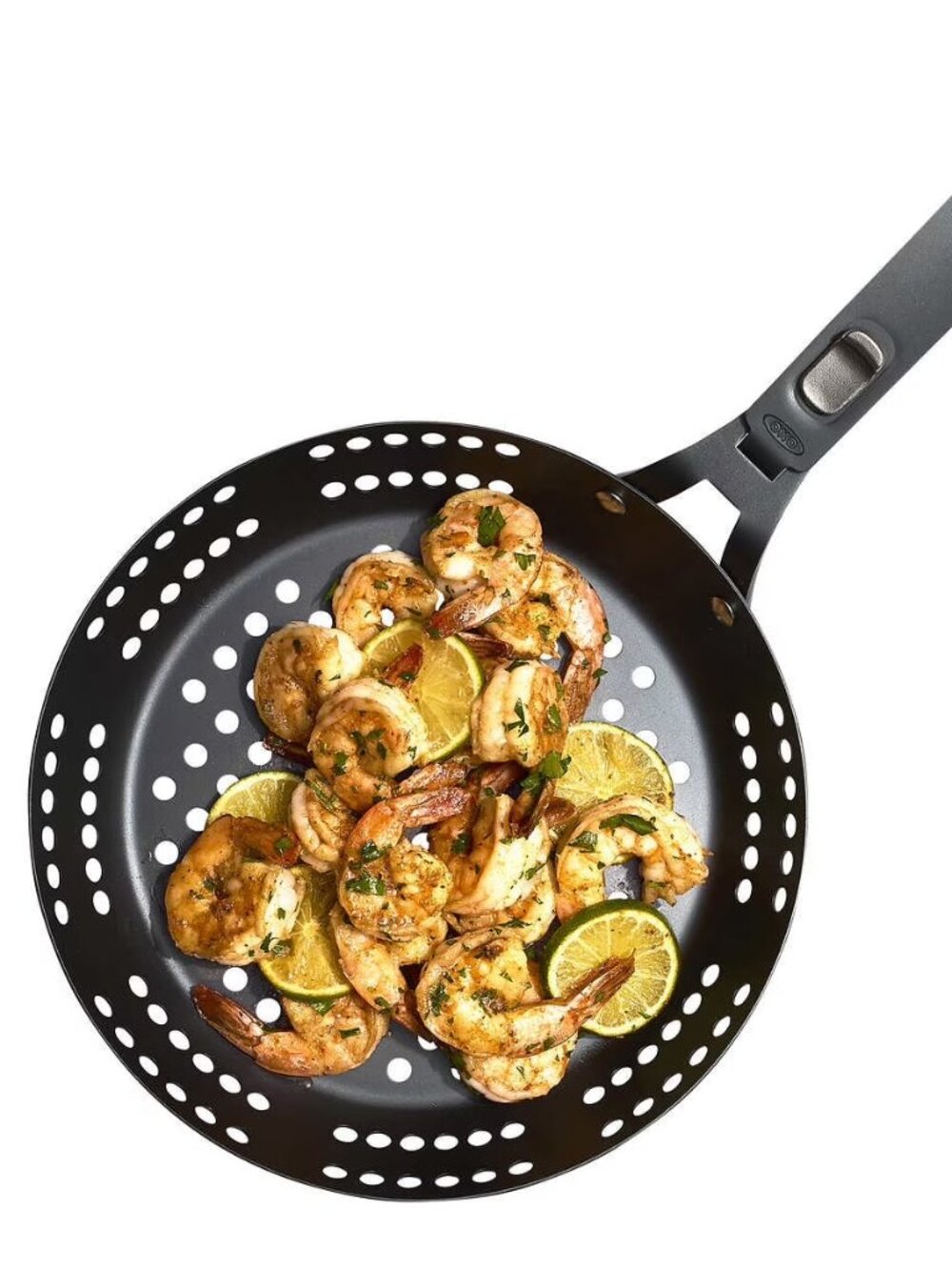 12” OXO Round Grill Pan – Durable Carbon Steel Cooking Pan